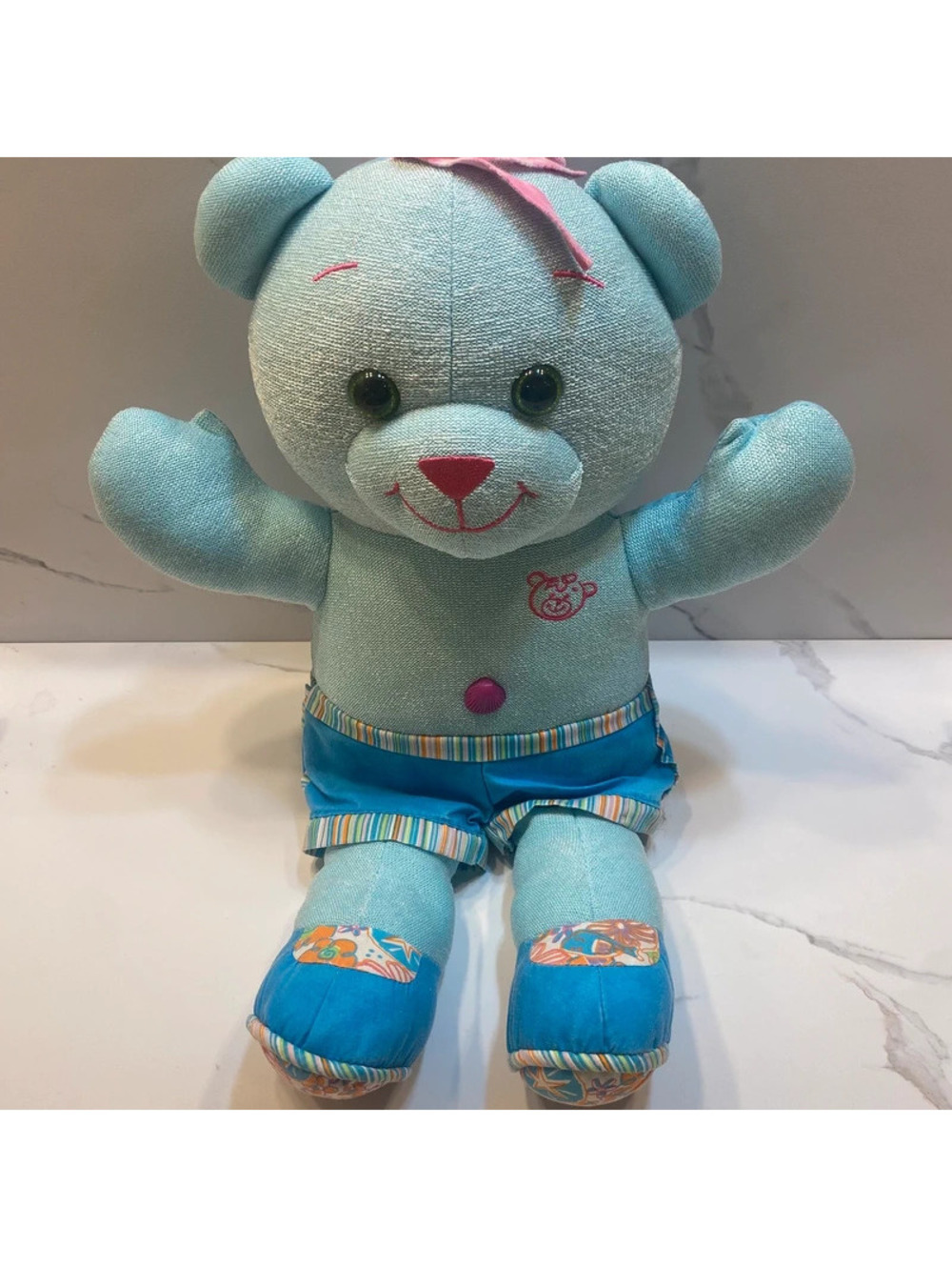 Vintage 2005 JAKKS Pacific Blue Doodle Bear (BIN 1)